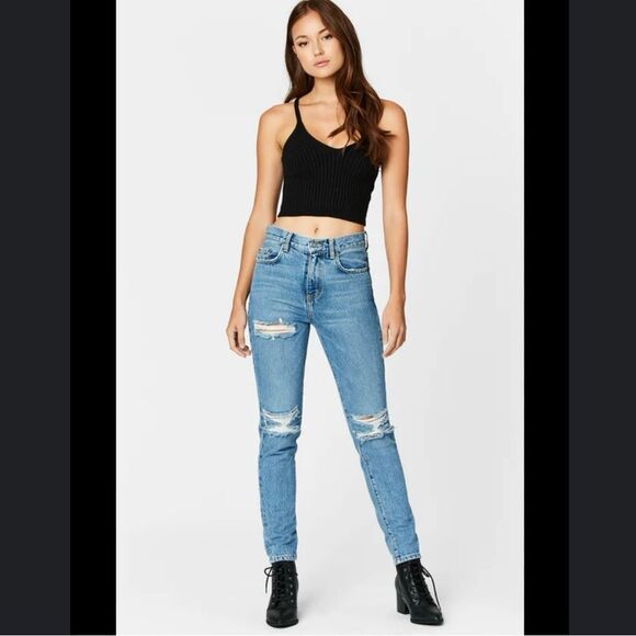 Carmar Denim - Carmar Alexander High Rise Medium Wash Straight Leg Jeans